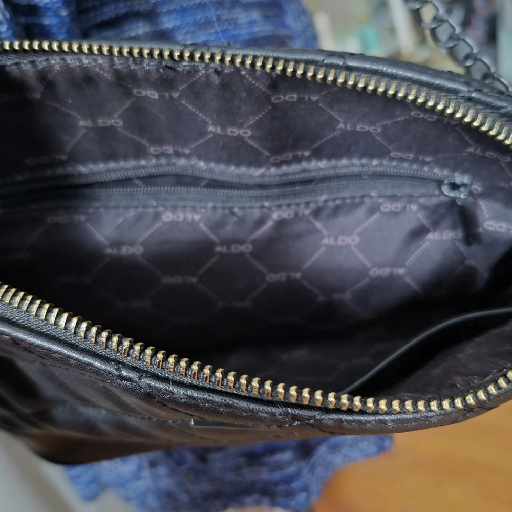 Aldo Black Quilted Women's Bag